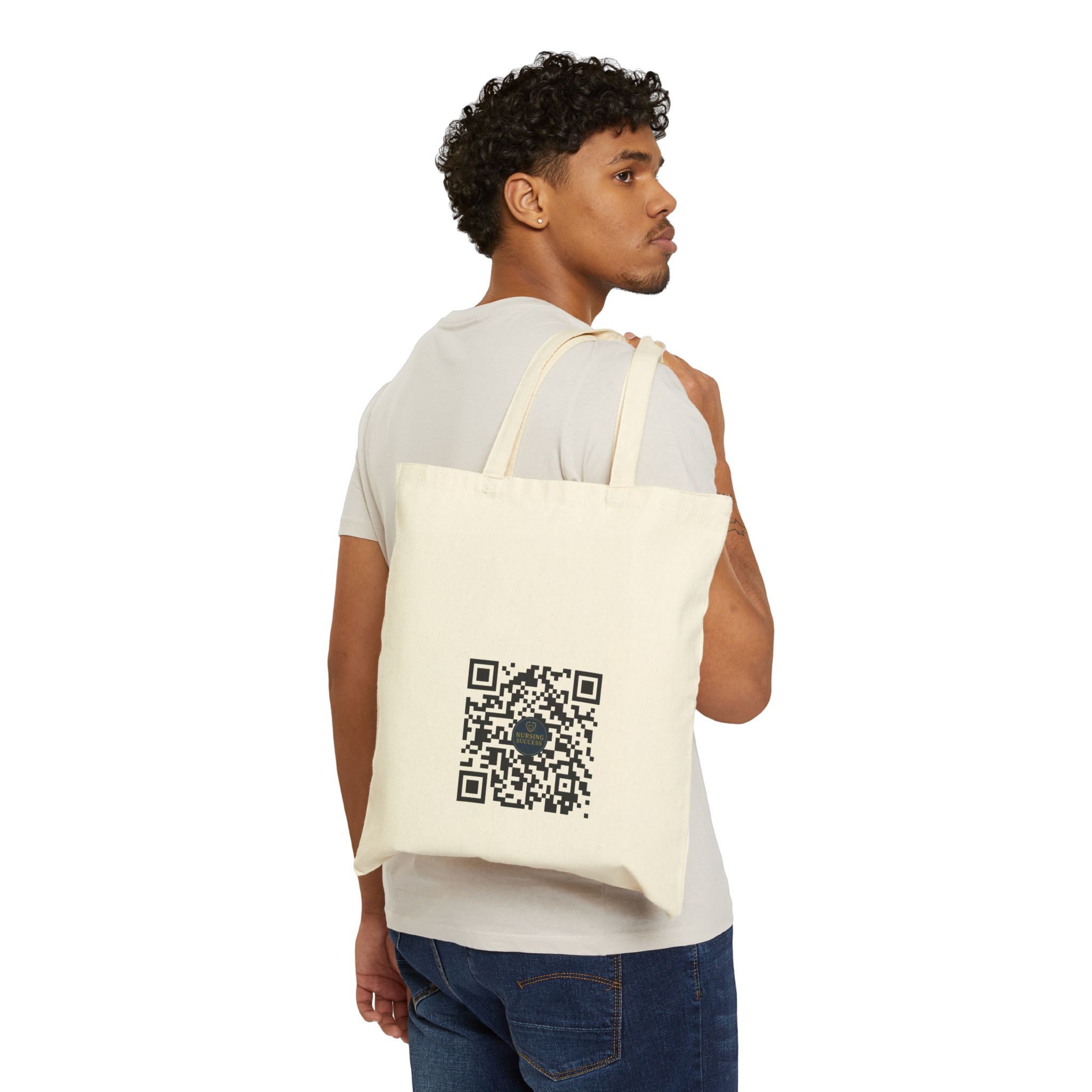 Cotton Canvas Tote Bag - Image 4