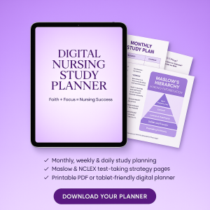 Nursing for Success—Digital Nursing Study Planner